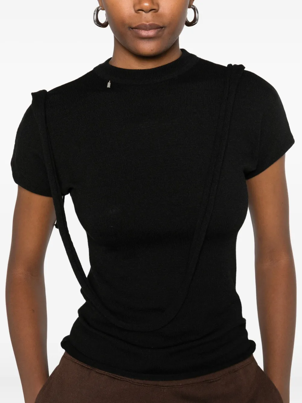 Ottolinger Short-sleeve T-shirt In Black