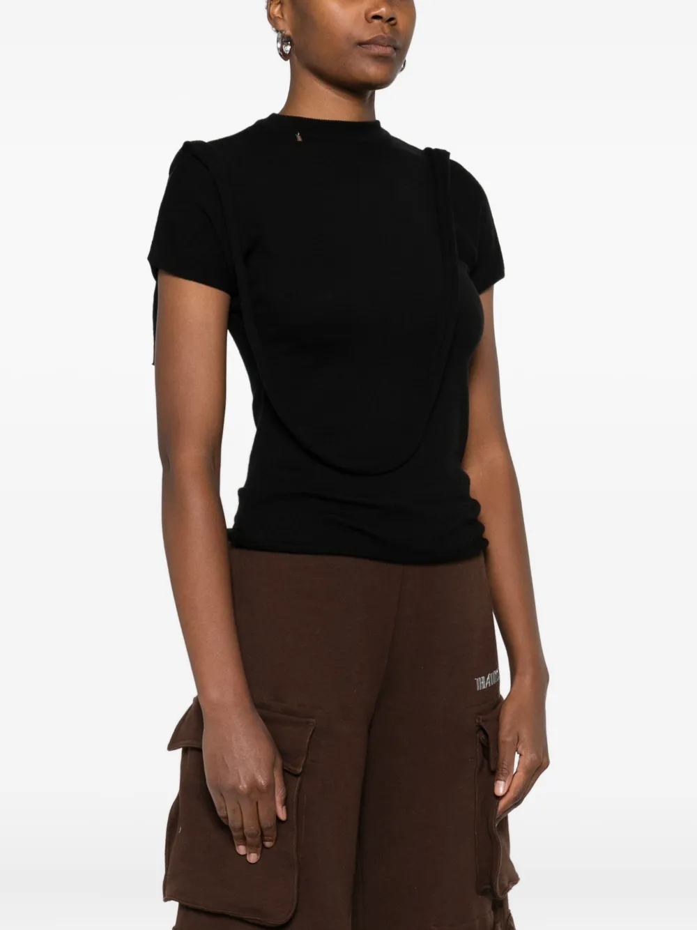 Ottolinger Short-sleeve T-shirt In Black