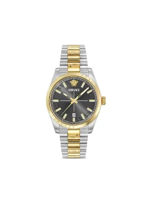 Versace V-Code Chronograph 41mm | Green | FARFETCH