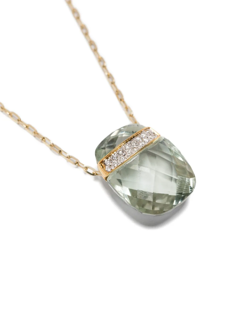 Jia Jia 14k Yellow Gold Diamond Necklace In Silver