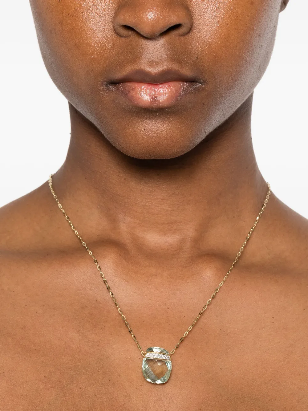 Jia Jia 14k Yellow Gold Diamond Necklace In Silver