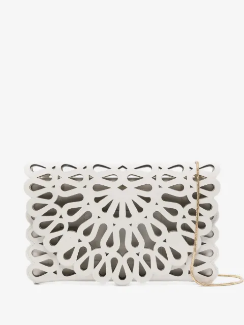 SIMKHAI  laser-cut leather clutch