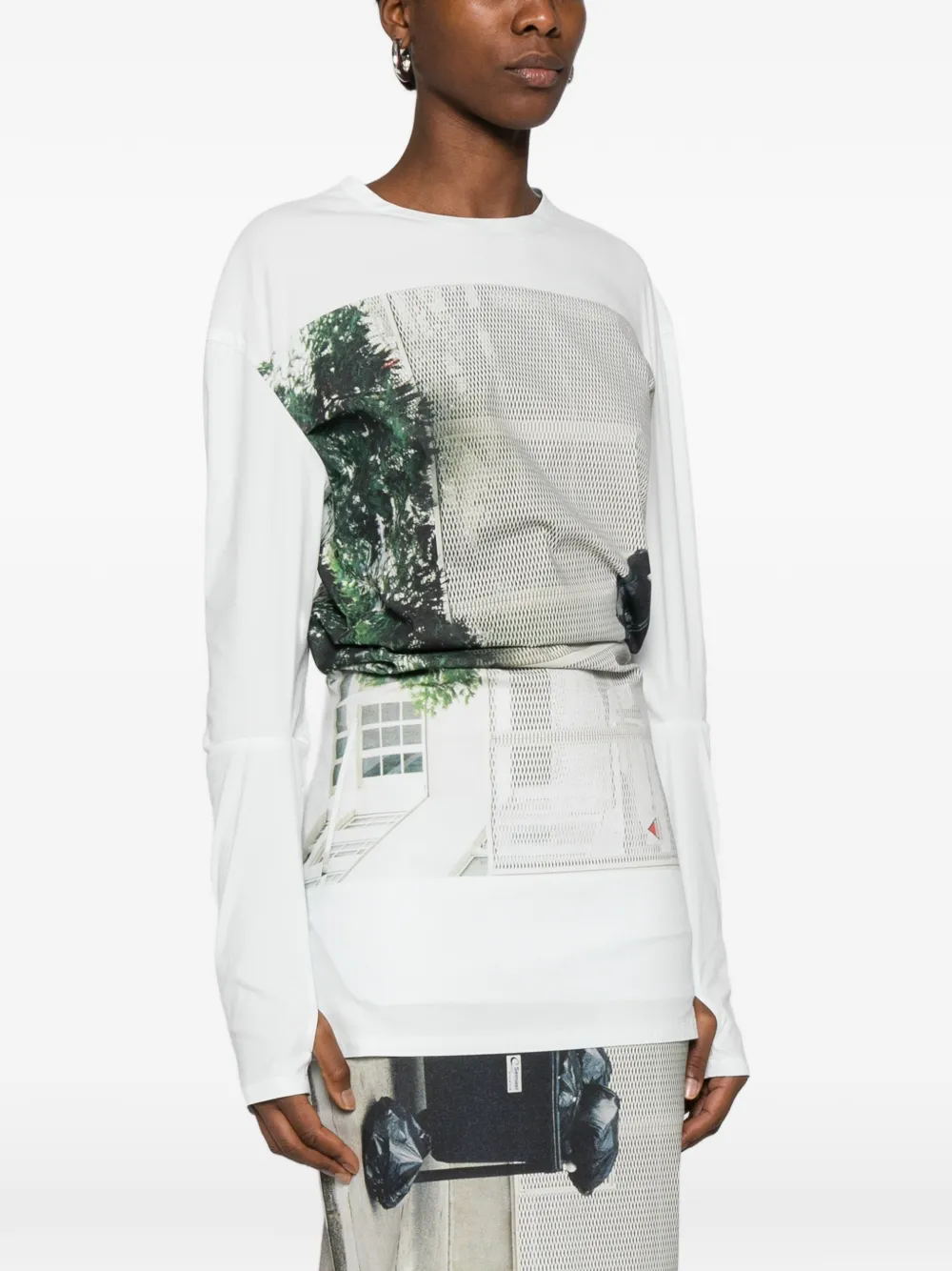 Issey Miyake Street View graphic print top | Playeras y jerséis | Image 2