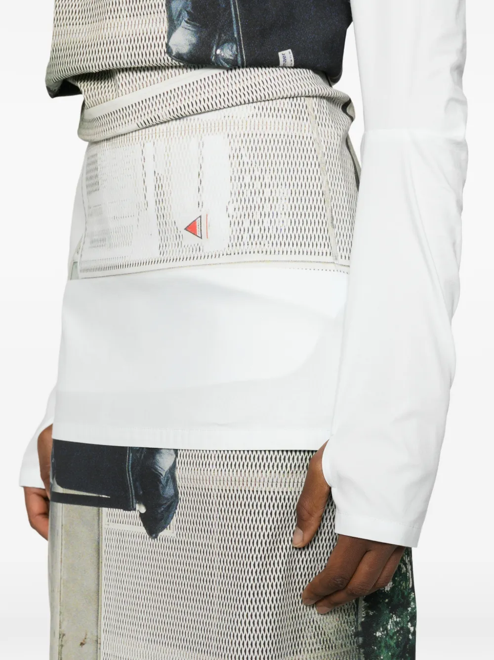 Street View graphic print top
