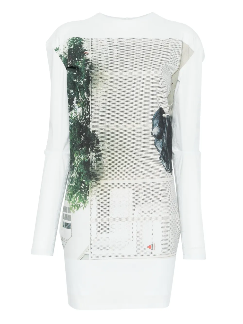 Issey Miyake Street View graphic print top | azul | Image 1