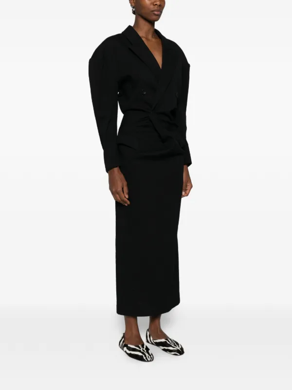 Issey Miyake Like Torso Like Blazer Maxi Dress - Black Issey Miyake Like Torso Like Blazer Maxi Dress - Black