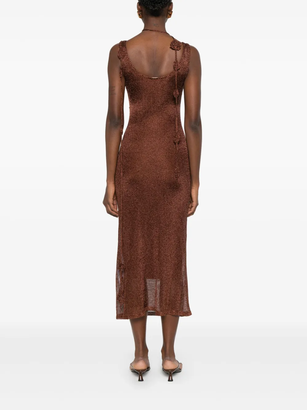 Cult Gaia Pemma gebreide maxi-jurk Bruin