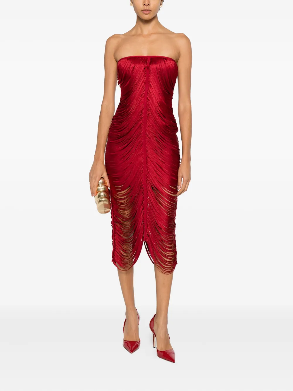 Cult Gaia Larissa midi dress - Rood