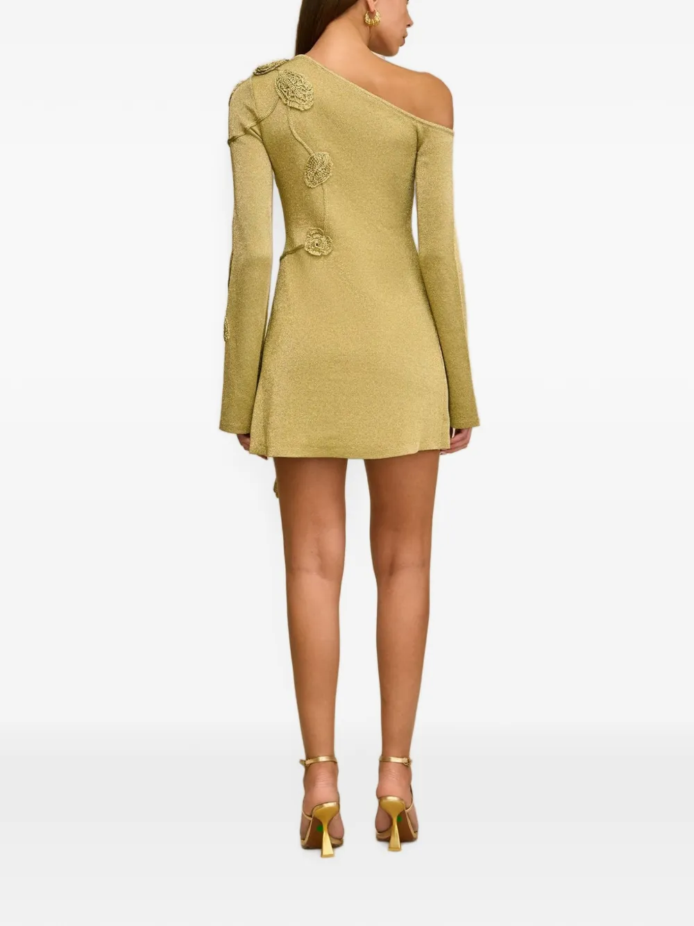 Cult Gaia Kaela mini-jurk met bloemapplicatie Goud