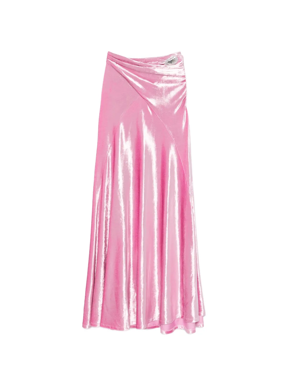 Rabanne velvet brooch long skirt - Rosa