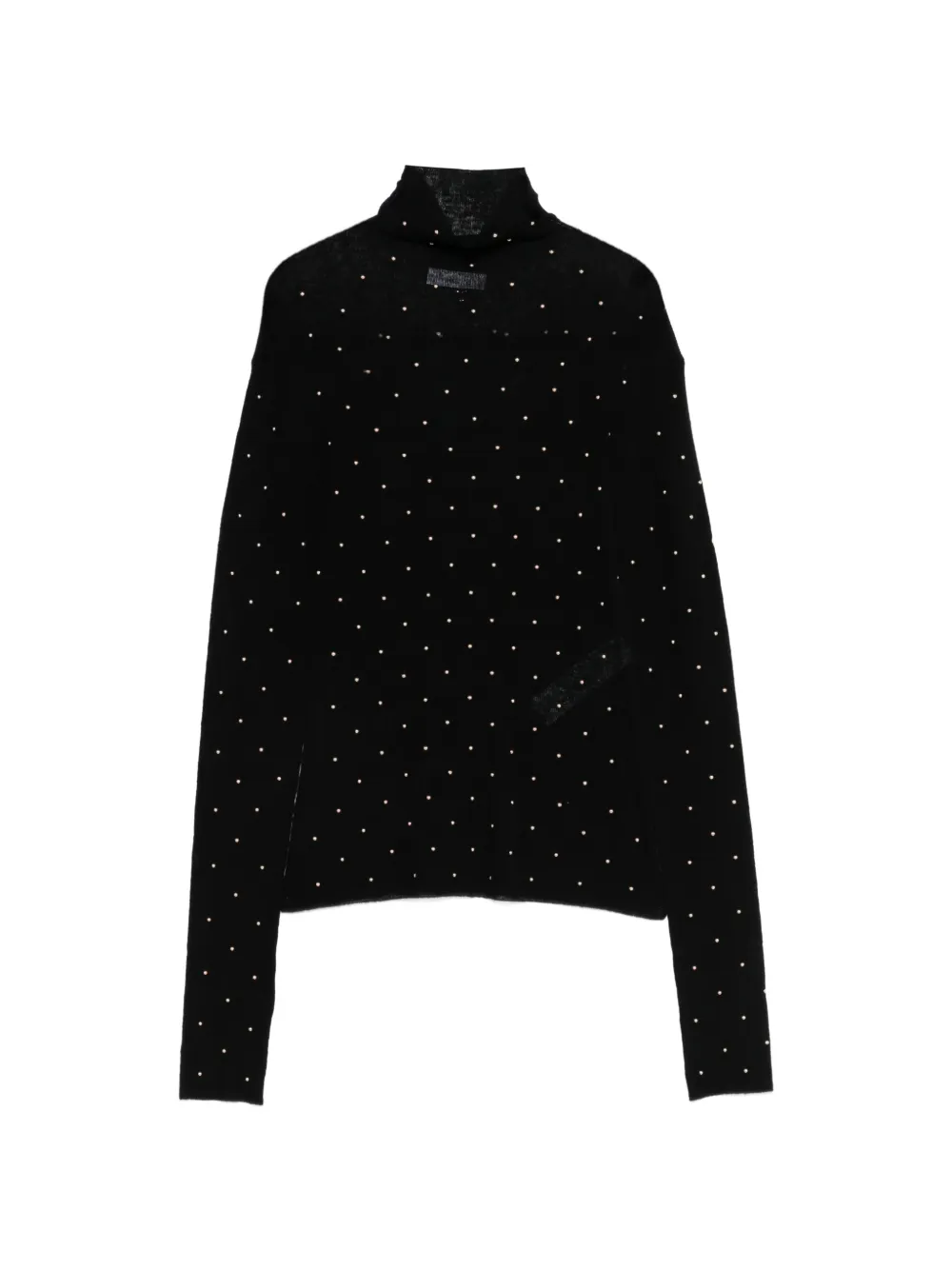 Rabanne roll-neck top - Nero