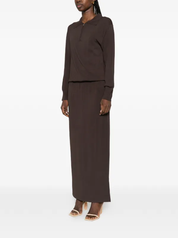 brandon maxwell brown dress Brandon Maxwell Printed Mini Dress in Brown, Women's US 6