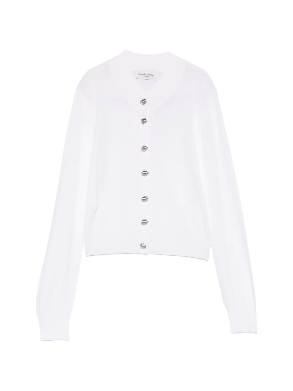 Brandon Maxwell Aubrey button cardigan - Bianco