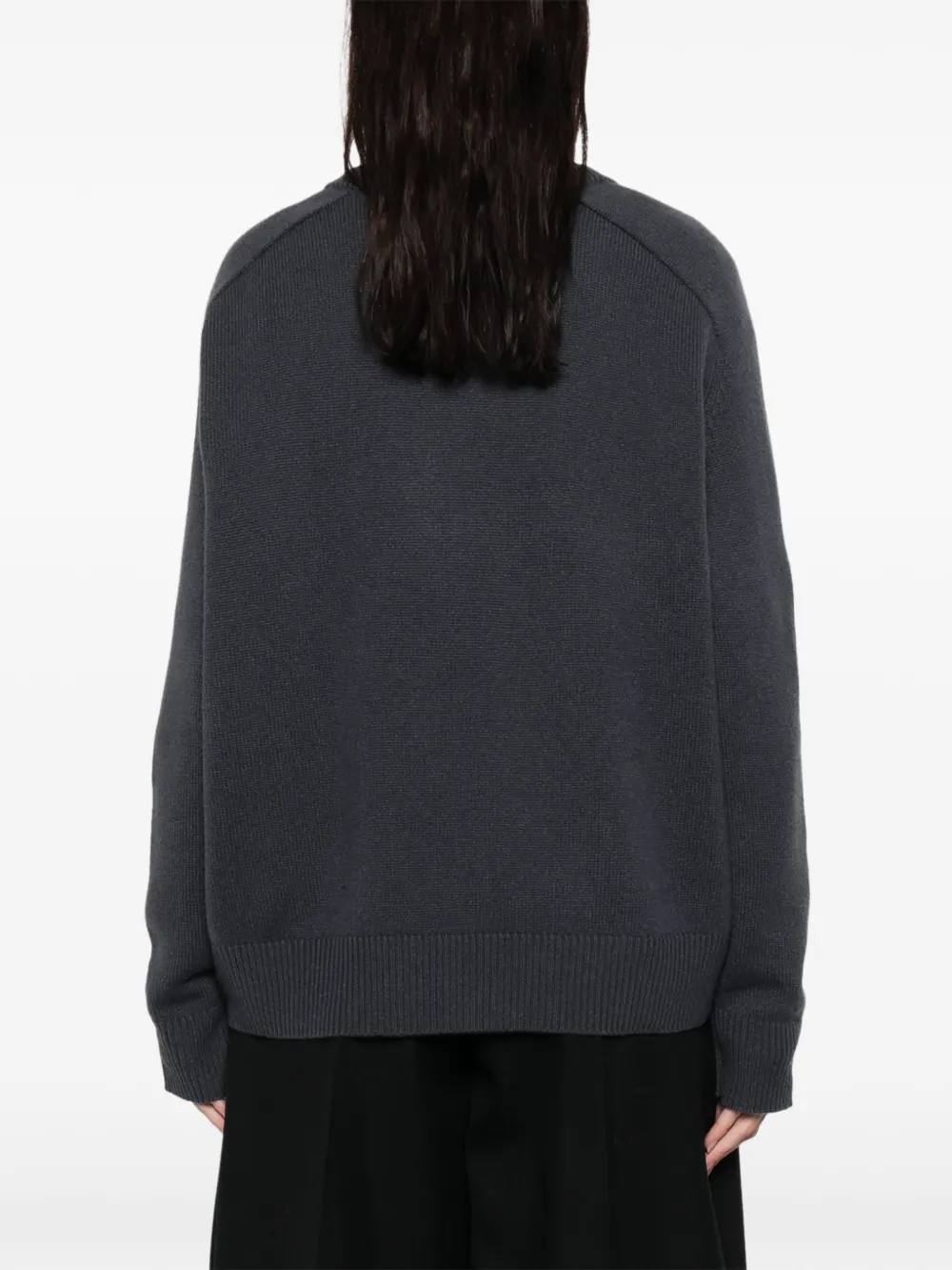 Soft Goat Crew-neck Sweater In Black