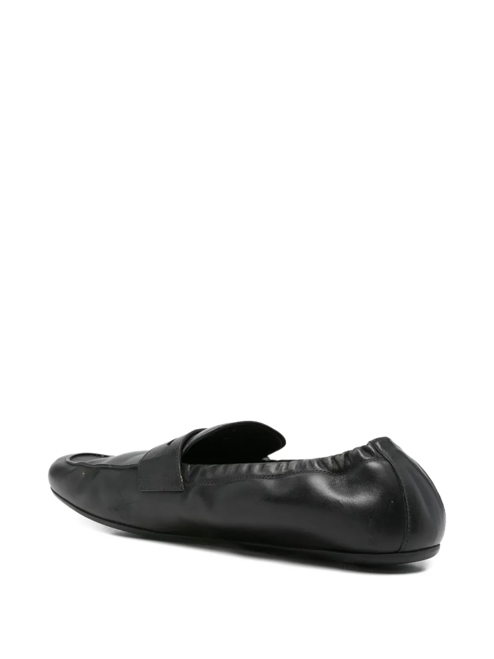 Prada Leren loafers Zwart