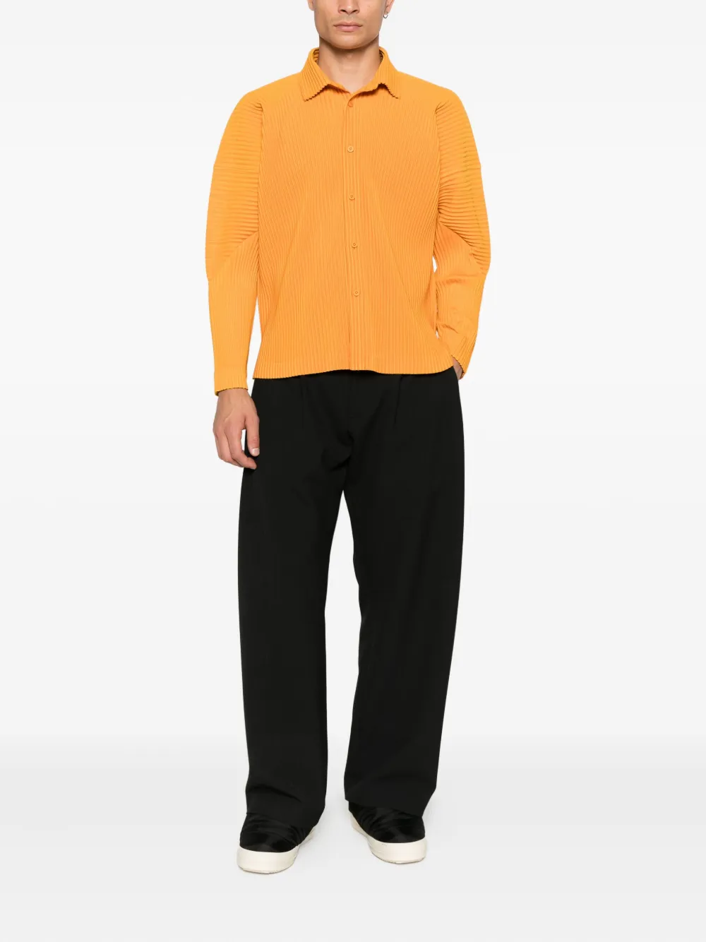 Homme Plissé Issey Miyake Plissé overhemd - Oranje