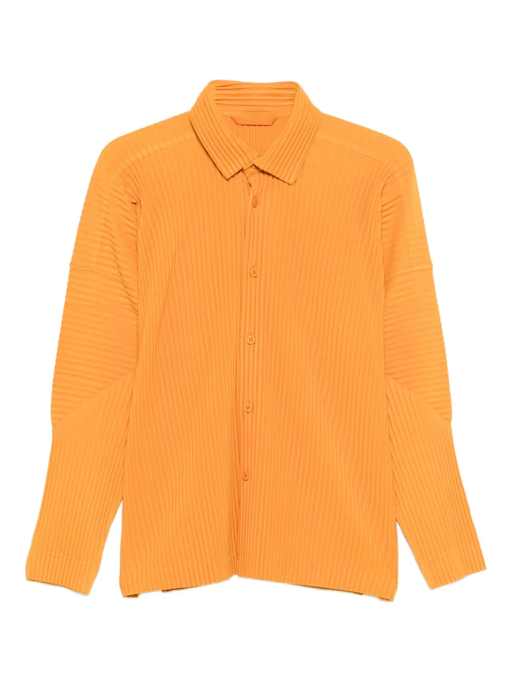Homme Plissé Issey Miyake plissé shirt - Arancione