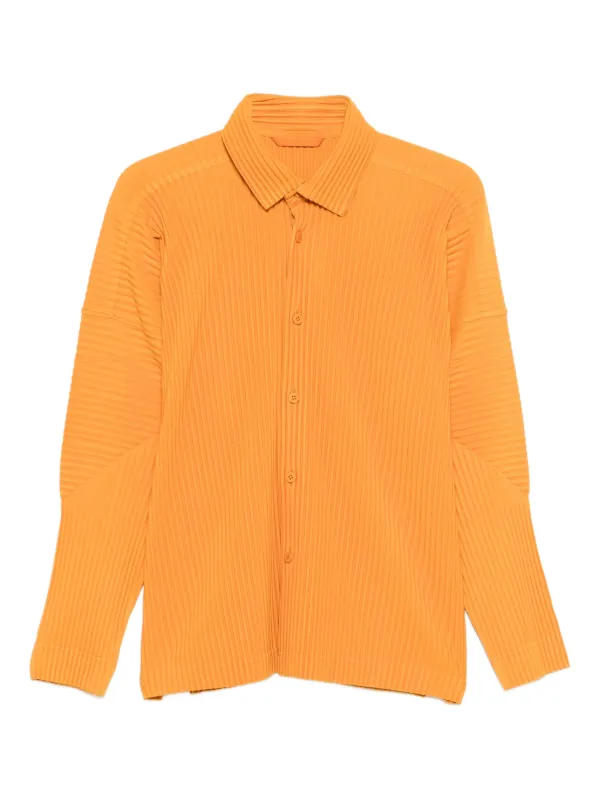 Homme Plissé Issey Miyake プリーツ シャツ | オレンジ | FARFETCH JP