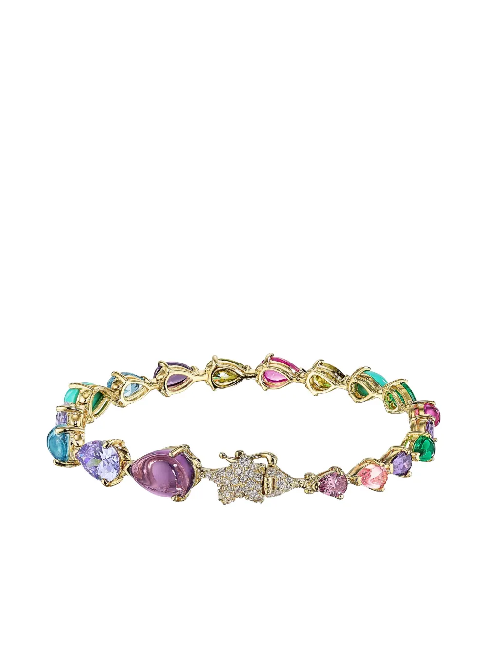 Anabela Chan 18k Gold Vermeil Nova Multi-stone Bracelet In Multi
