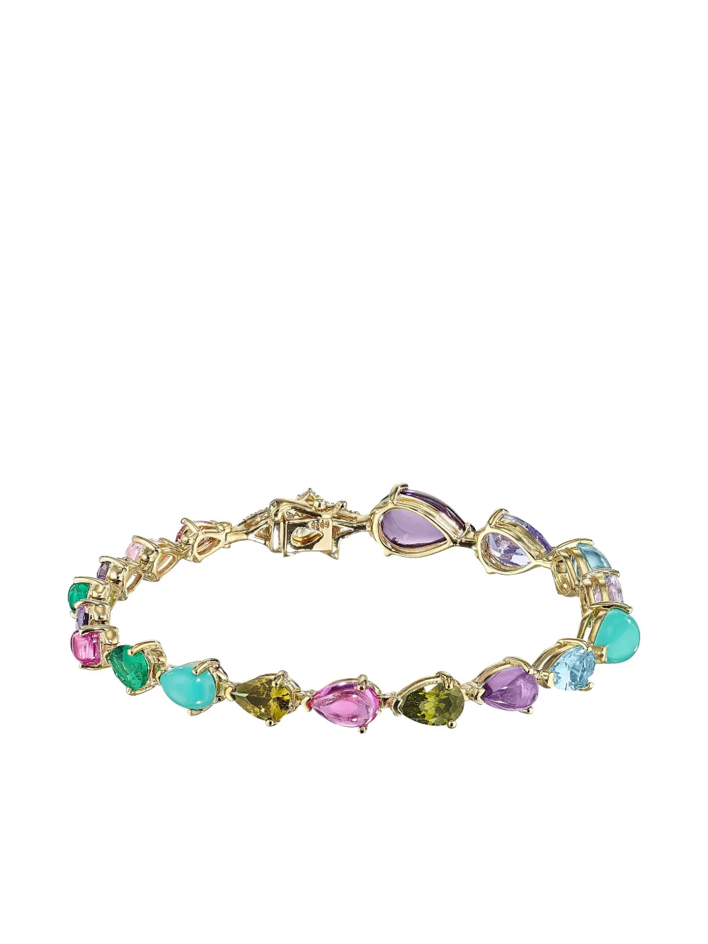 Anabela Chan 18k Gold Vermeil Nova Multi-stone Bracelet In Multi