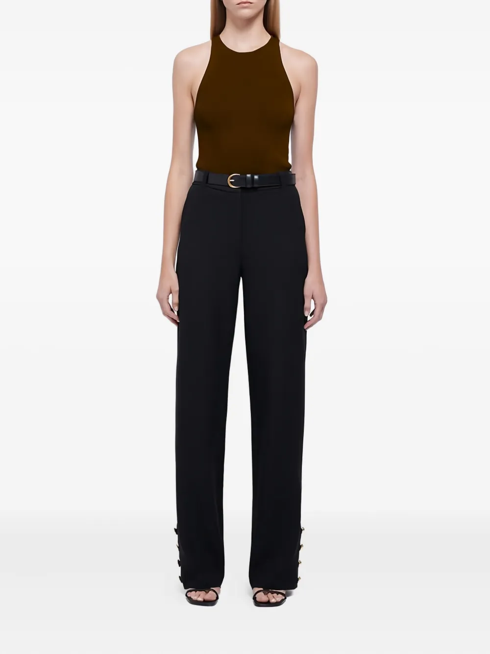 Simkhai Reza ribbed racerback tank top | Vests & Tank Tops | Image 2