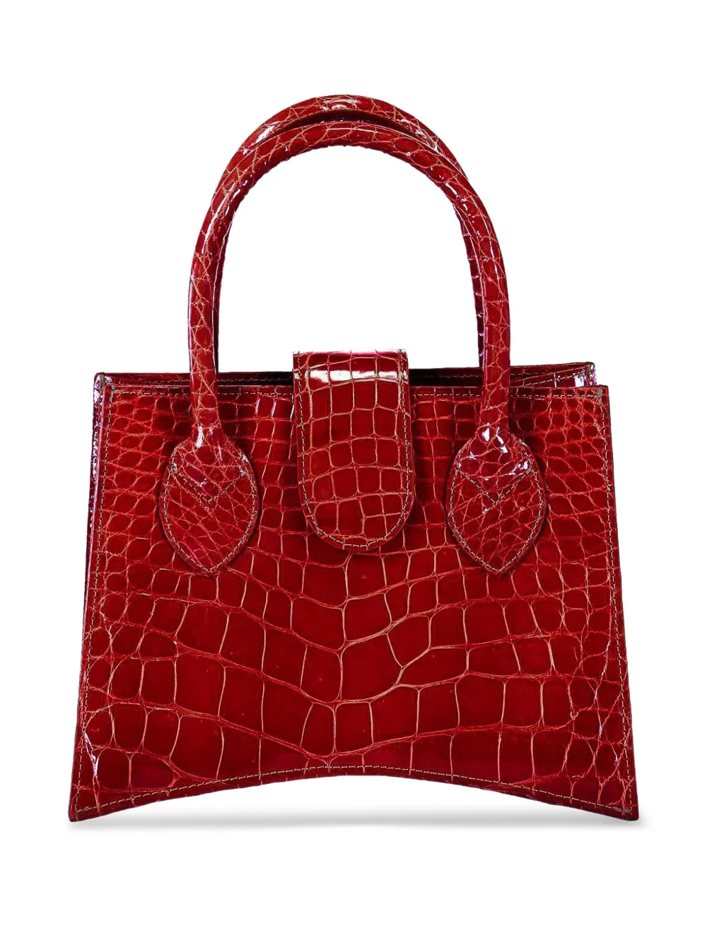 Angela Alvarez Demi Arco Tote Bag In Red