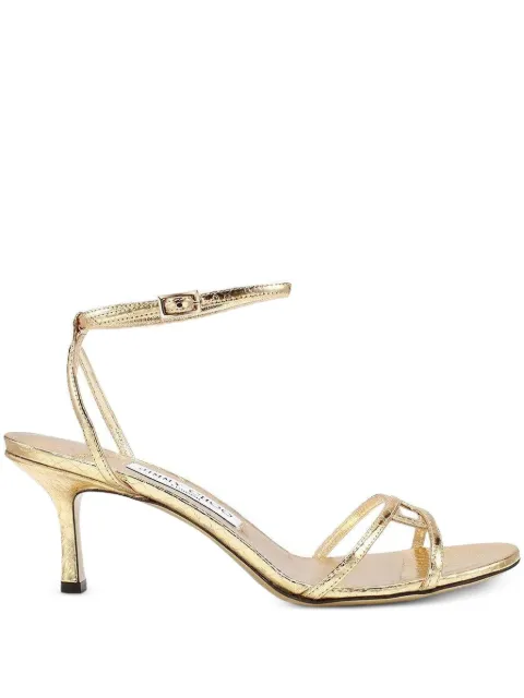 Jimmy Choo 65mm Leo leather ankle-strap sandals