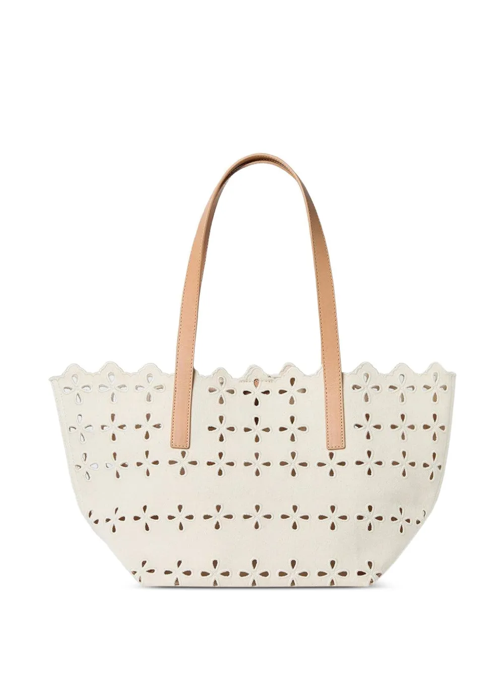Loeffler Randall Easton flower-cut scalloped shoulder bag - ホワイト Loeffler Randall Easton flower-cut scalloped shoulder bag - ホワイト