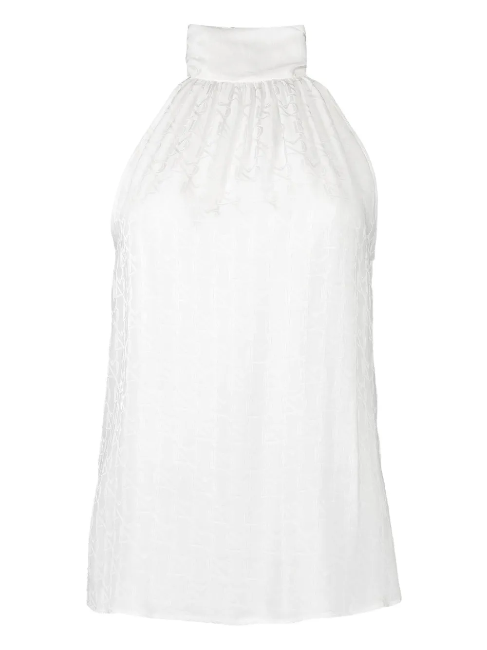 Dmn Paris Tie-neck Blouse In White