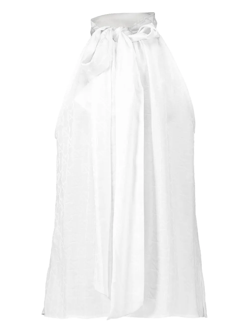 Dmn Paris Tie-neck Blouse In White