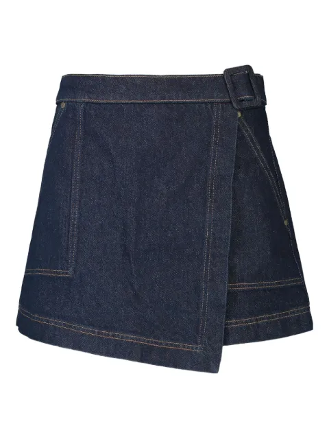 Christy Lynn Maddie buckle-fastening wrap shorts