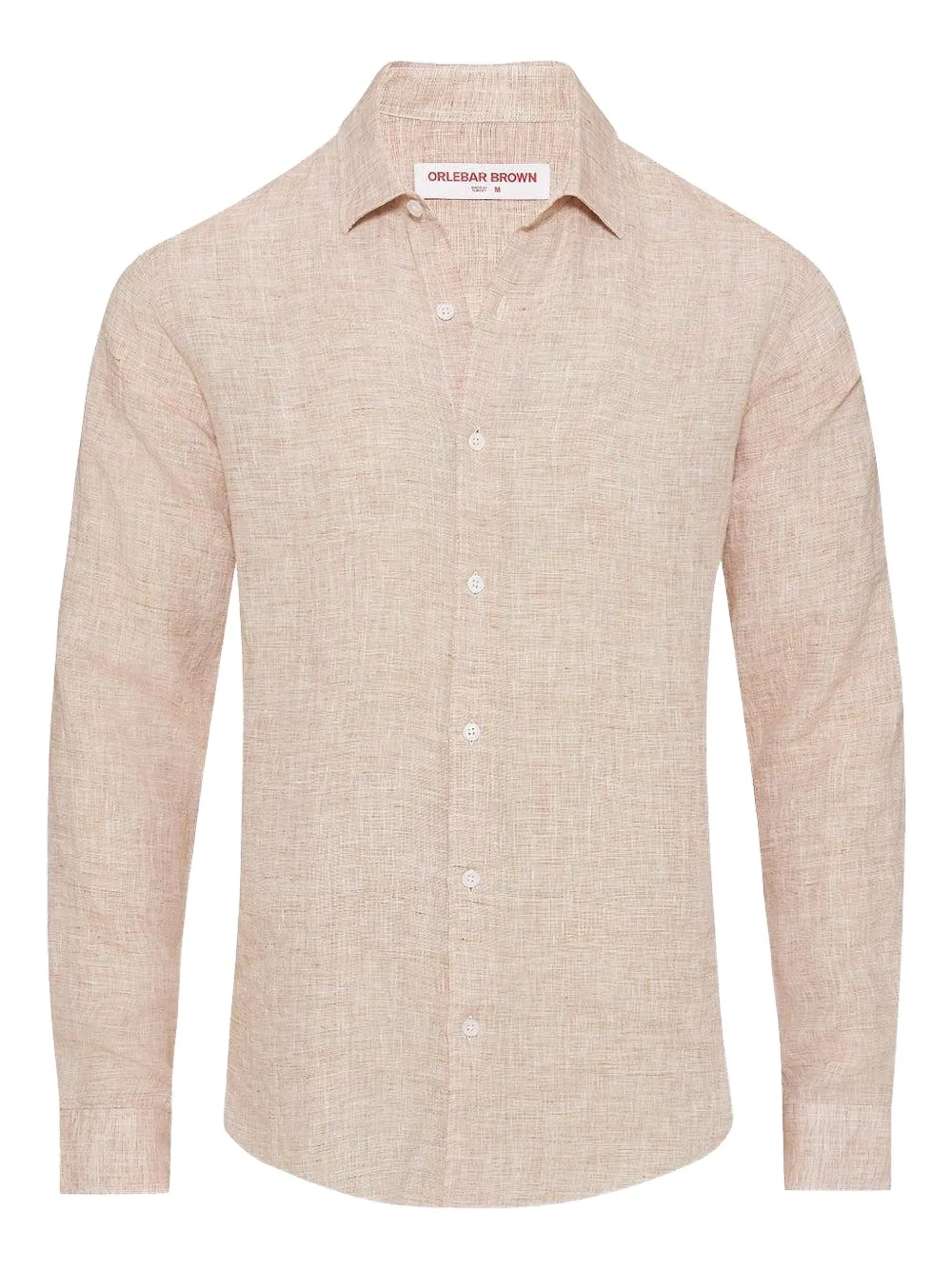 Orlebar Brown Giles classic-collar linen shirt - Toni neutri