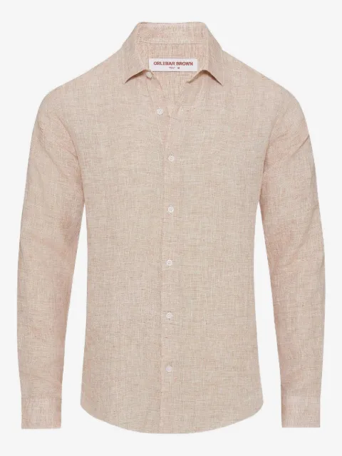 Orlebar Brown Giles classic-collar linen shirt