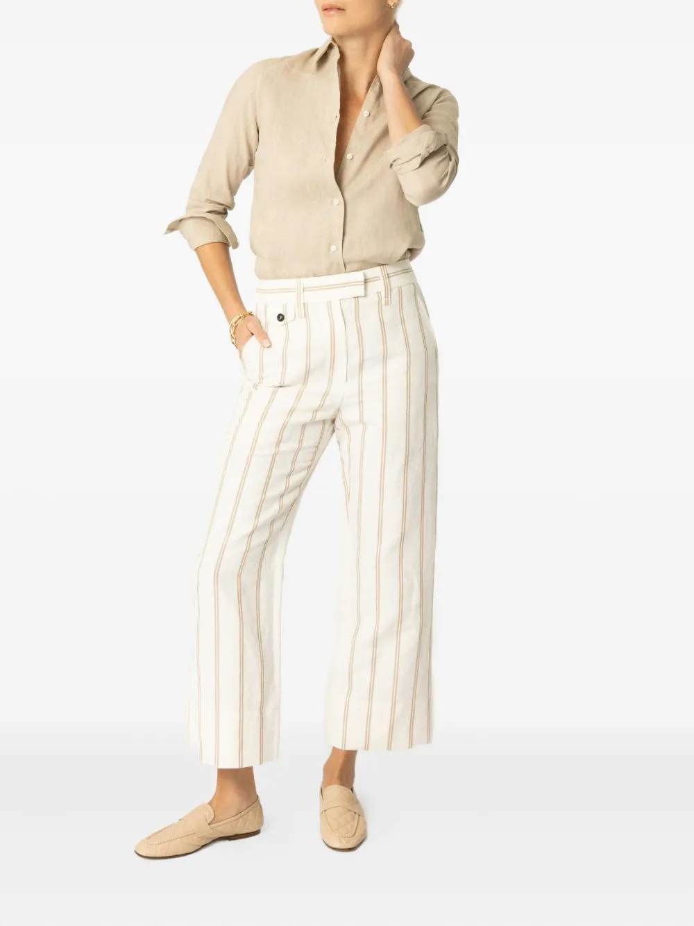 ASPESI long-sleeve button-down shirt - Beige