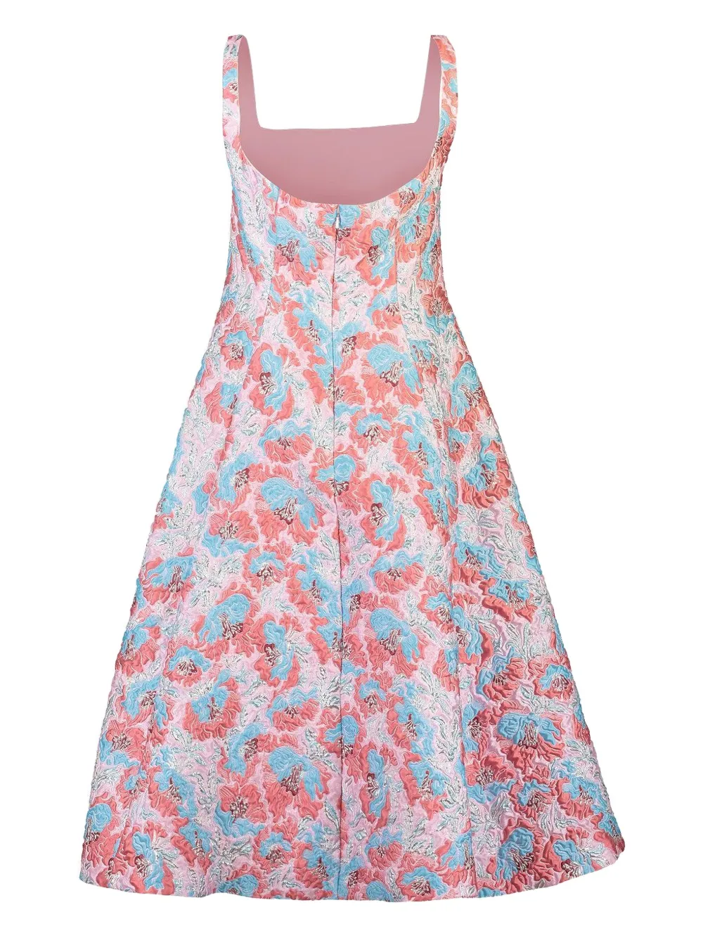 Mary Katrantzou Beaux Floral-brocade Midi Dress In Multi