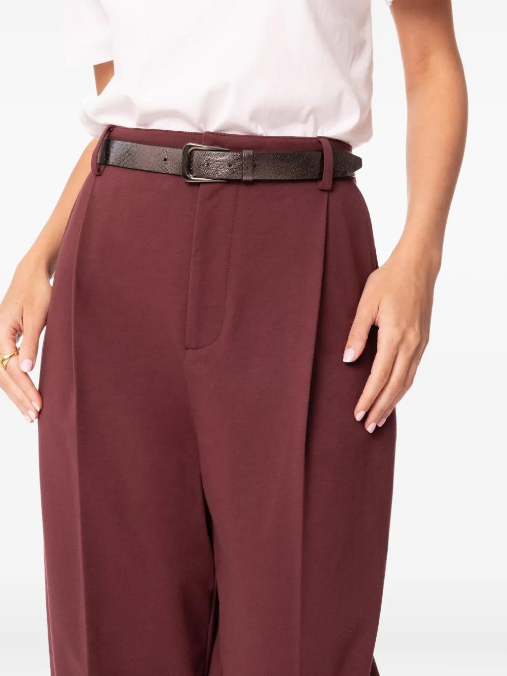 Brunello Cucinelli Leather Belt In Brown