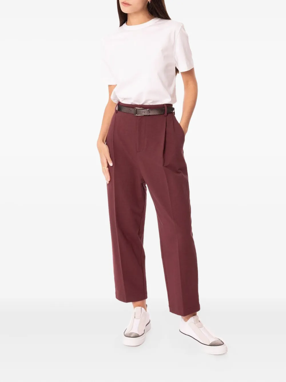 Brunello Cucinelli Leather Belt In Brown