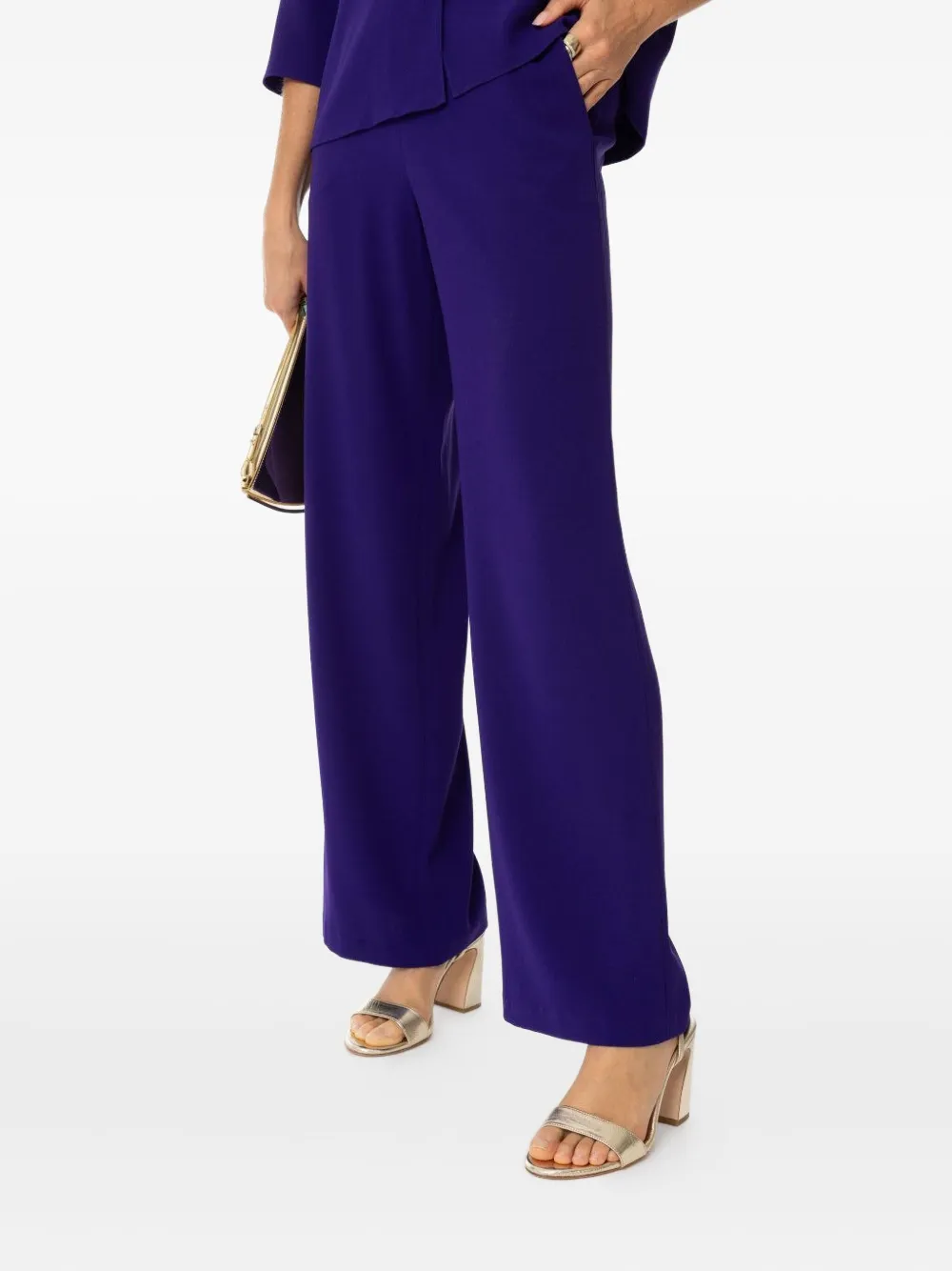 Peter Cohen wide-leg pocket trousers Paars