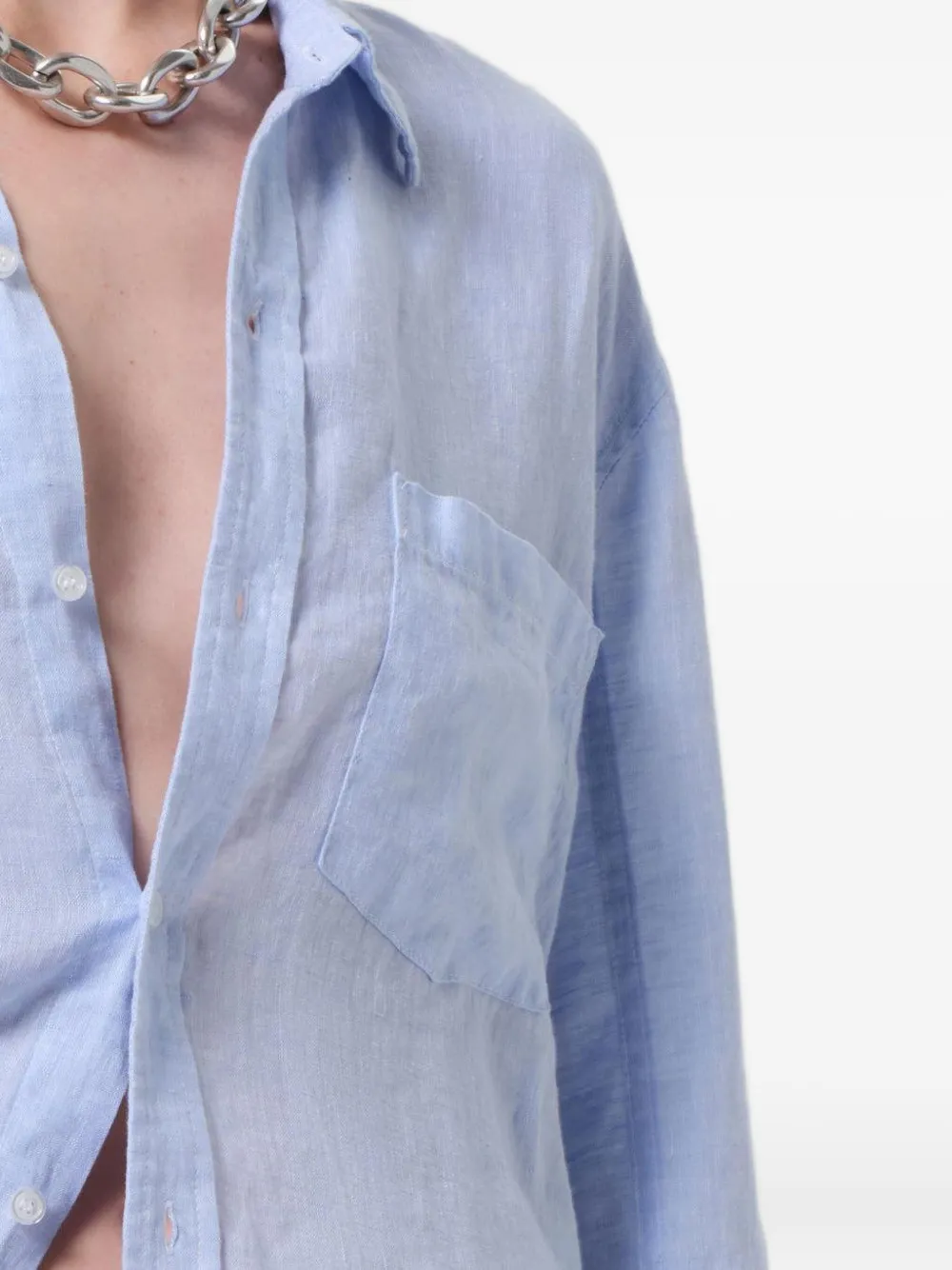 Citizen Of Humanity Kayla Shirt In Blue