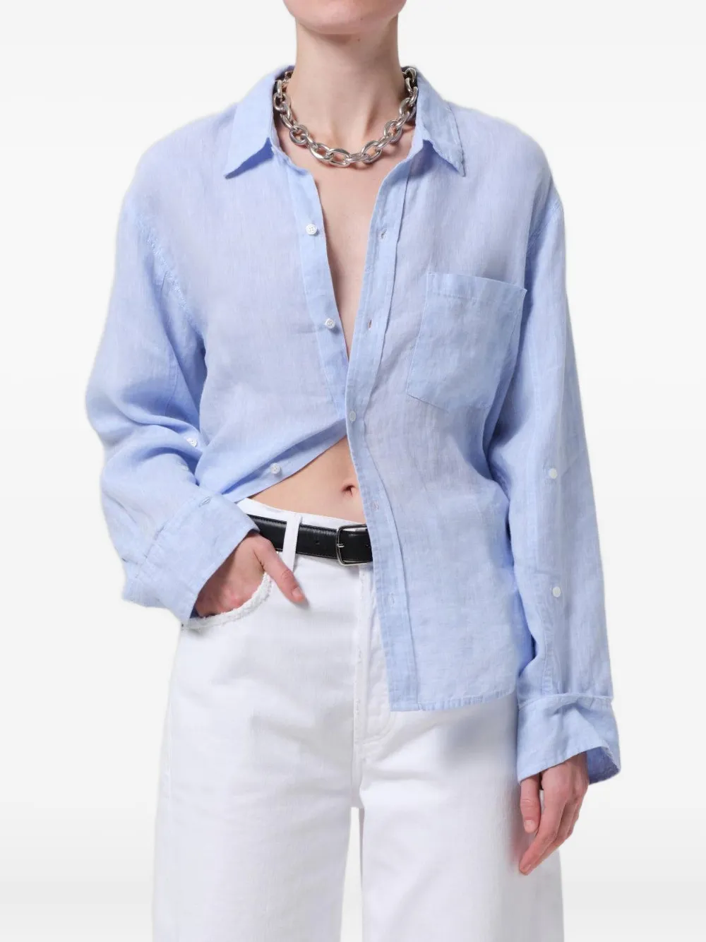 Citizen Of Humanity Kayla Shirt In Blue