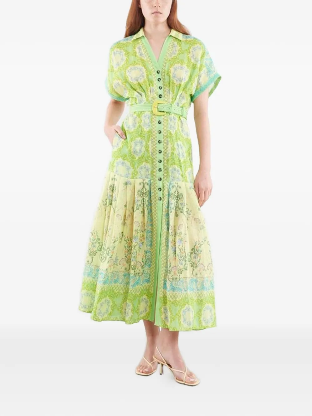 Saloni Riya dress - Groen