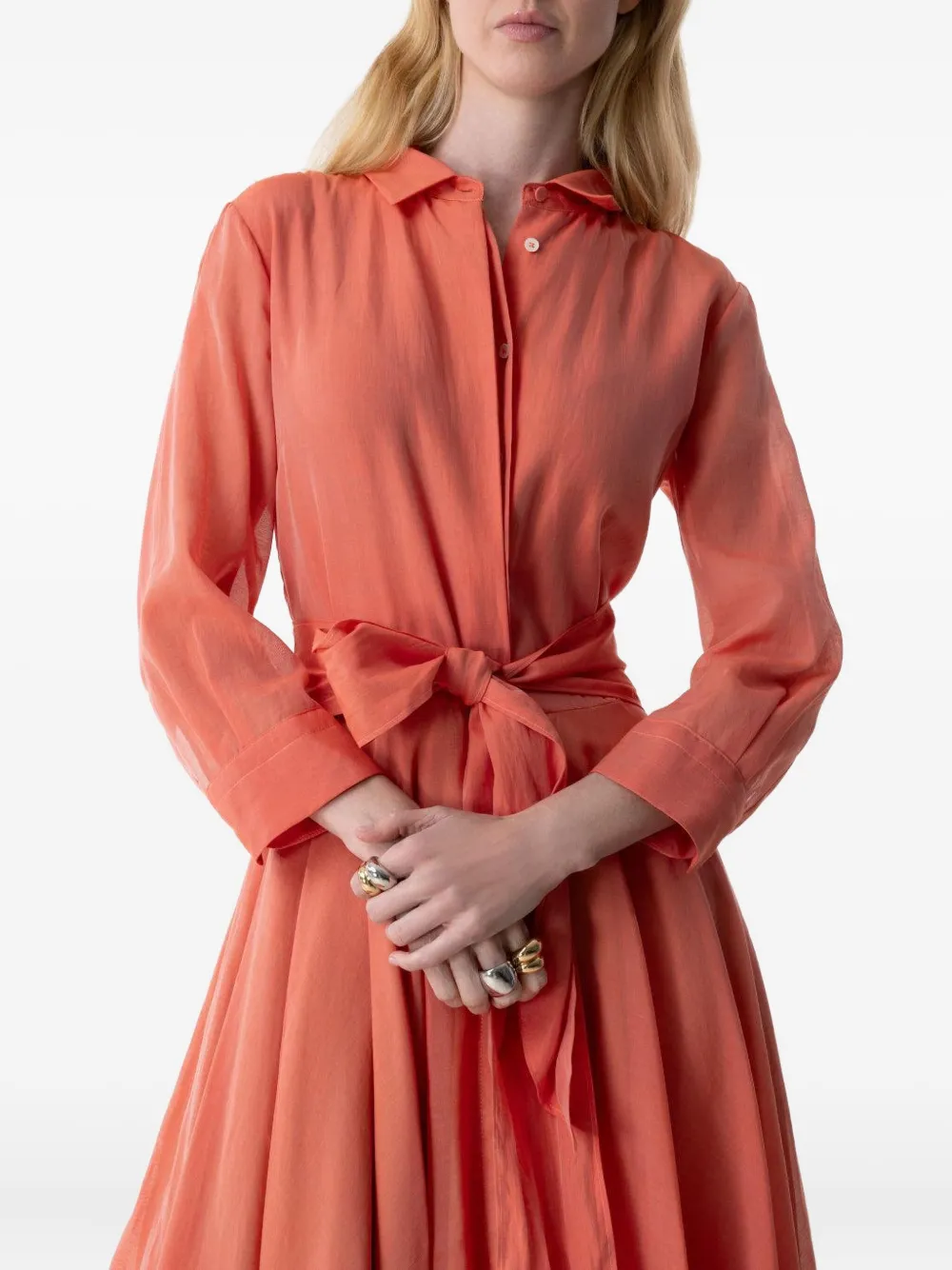 Sara Roka Maria Luce Dress In Orange