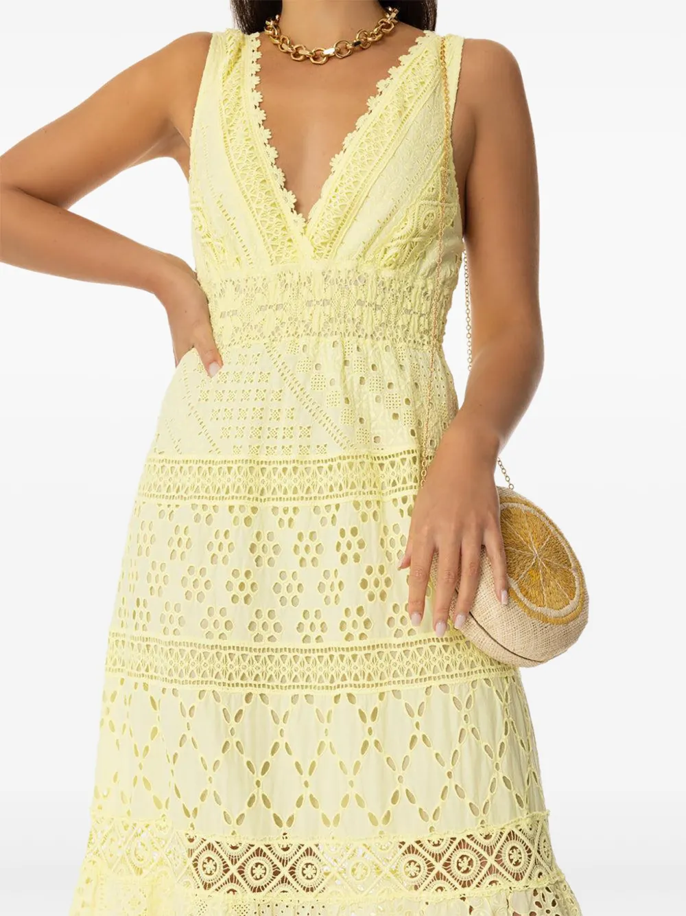Temptation Positano Paglia Dress In Yellow