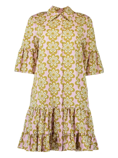 La DoubleJ Choux floral tiered dress