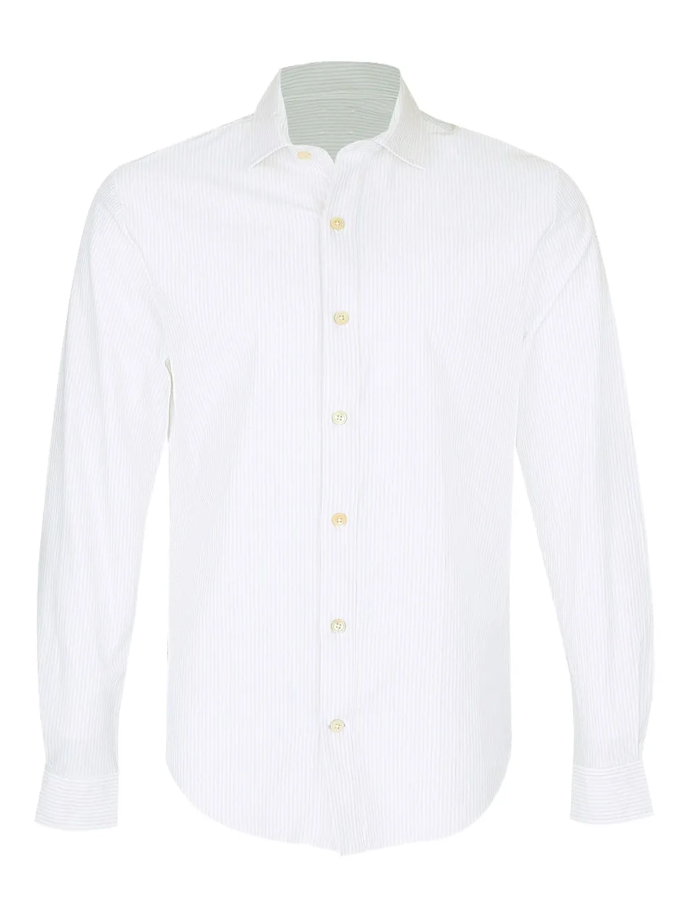 Eleventy long-sleeve striped shirt - ホワイト Eleventy long-sleeve striped shirt - ホワイト