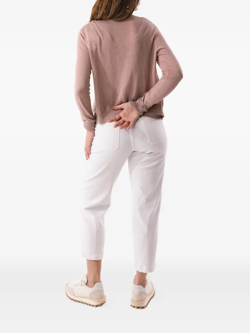 Eleventy scoop-neck tank top Beige