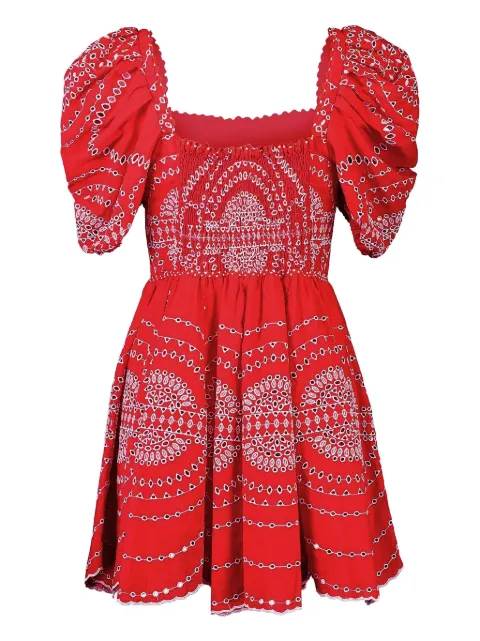 Charo Ruiz Ibiza puff-sleeve embroidered dress