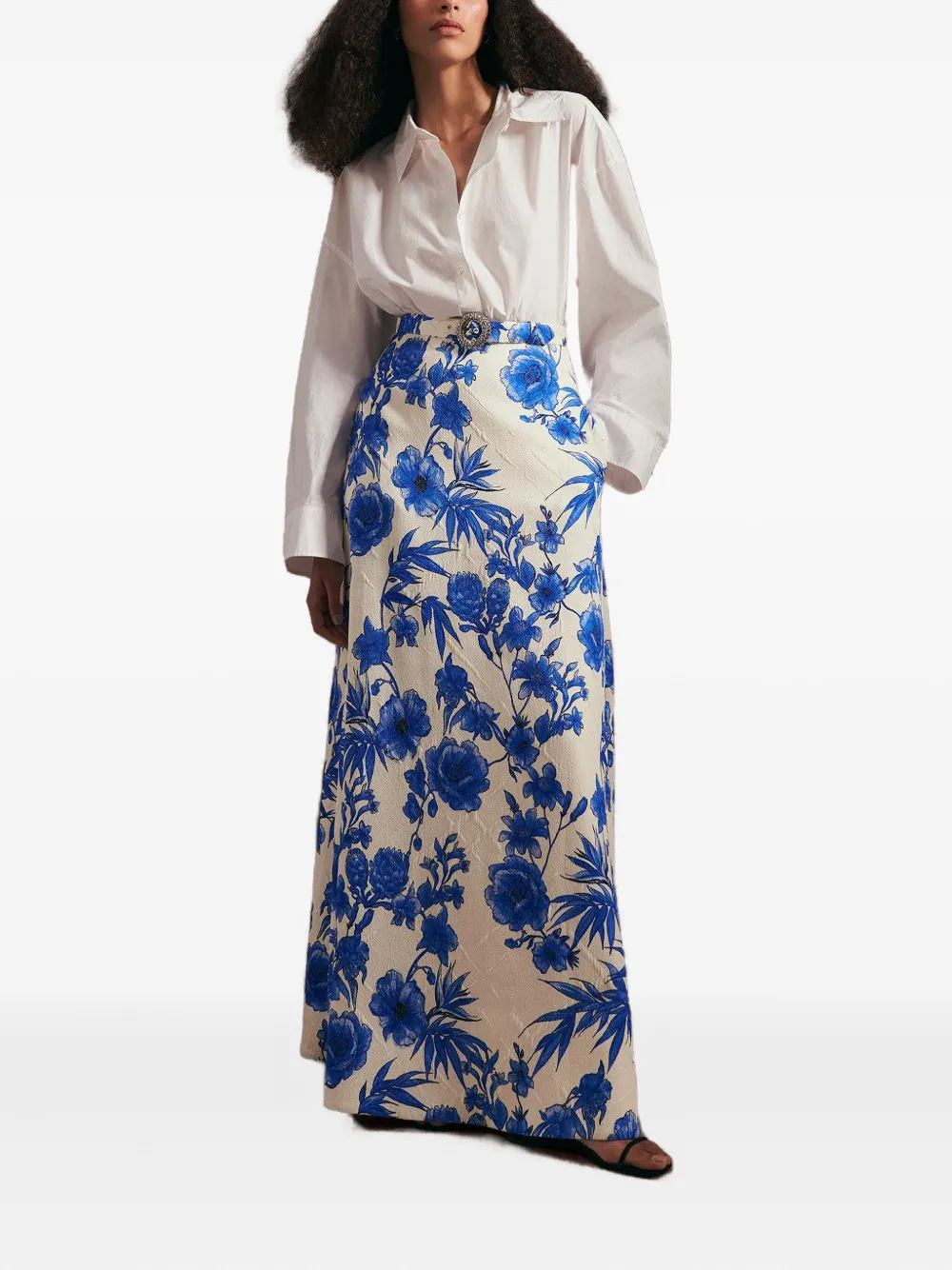 Borgo De Nor Bellamy Skirt In Blue