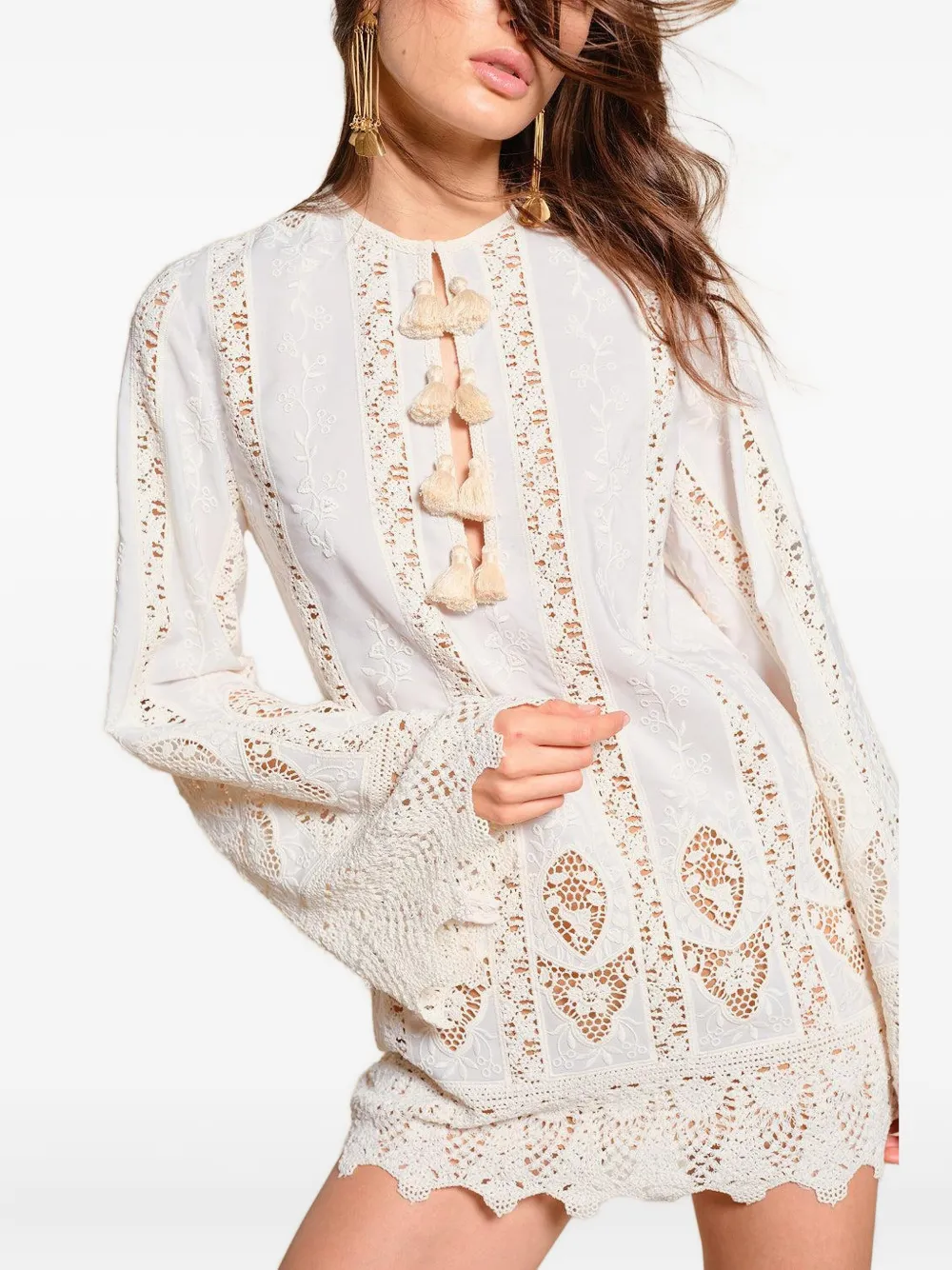 Johanna Ortiz Vision Seeking mini dress - Wit