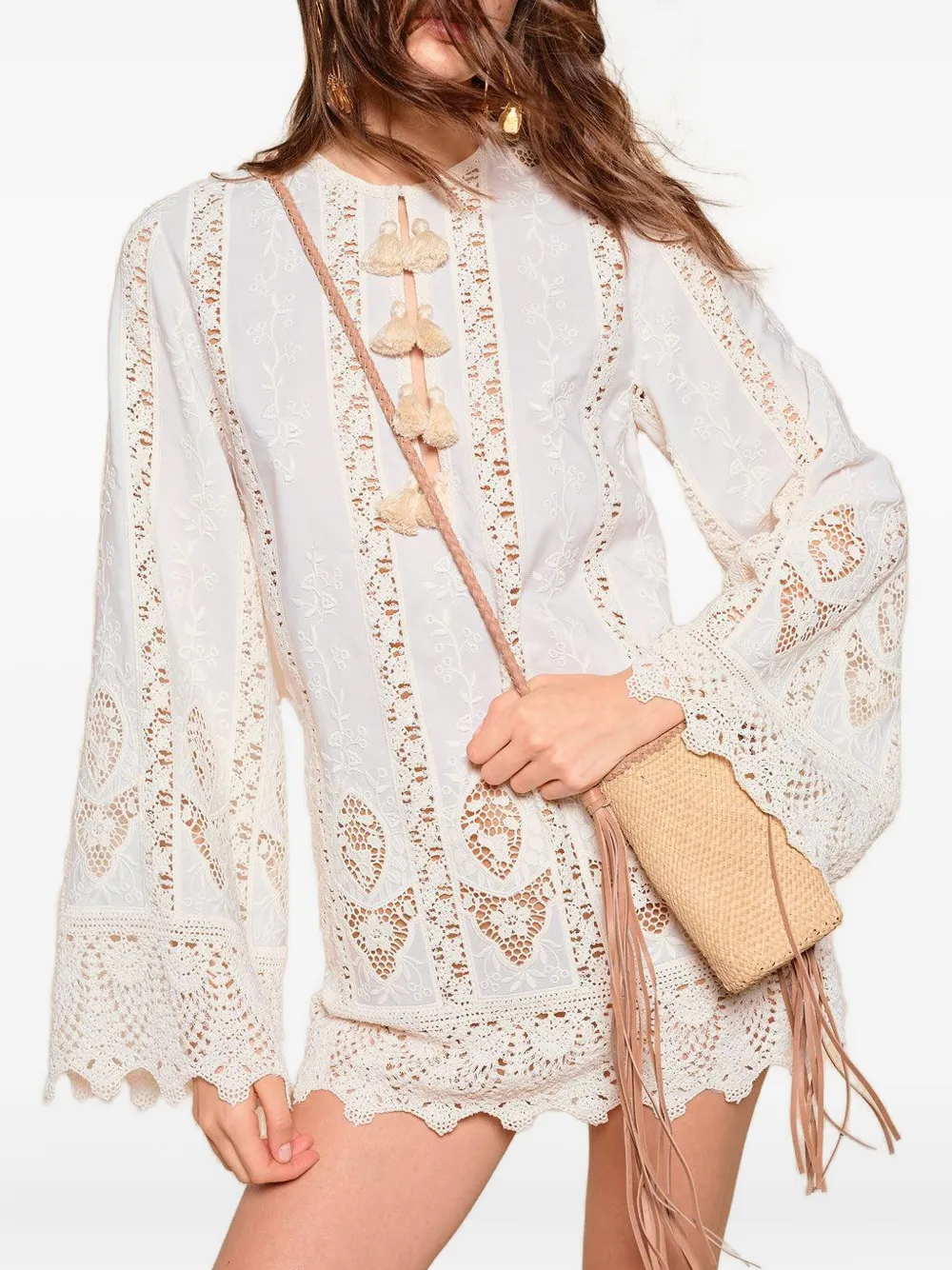 Johanna Ortiz Vision Seeking mini dress Wit